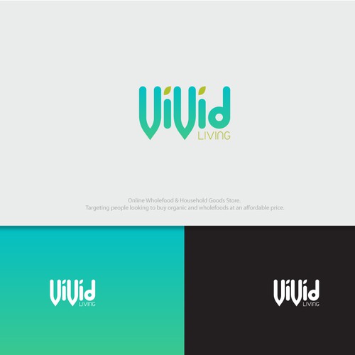 vivid logo for vivid living fruit online company