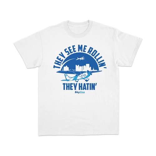 Clever flight school promotional Tees