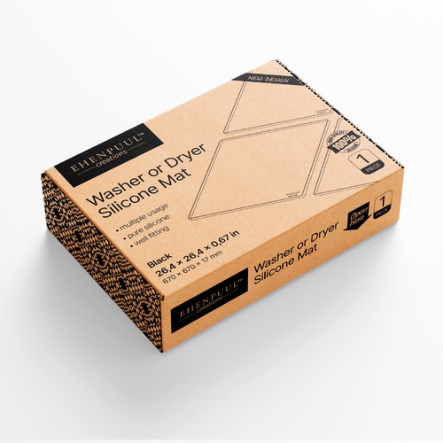 Minimal and attractive cardboard box design for homeware product