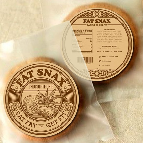 Fat Snax Label Design