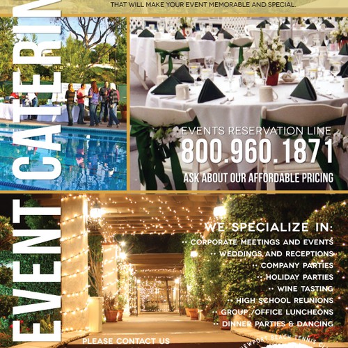 Sell Sheet | Events | Catering