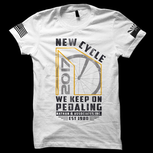 Keep on pedaling tshirt design