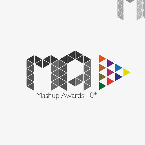 Creative logo for 10th Mashup Awards