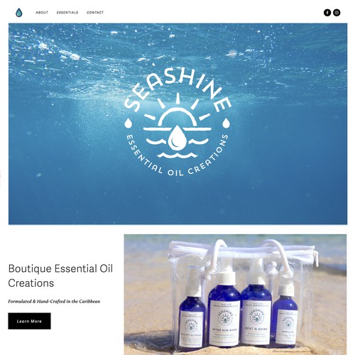 Luxury Essential Oil Brand Website