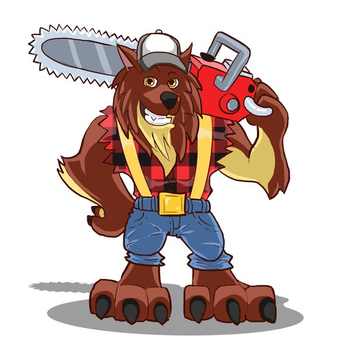 Wood chopper mascot