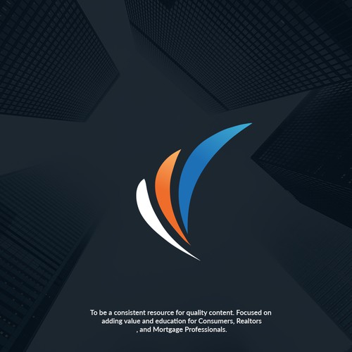 Modern abstract logo for Real Estate & Mortgage