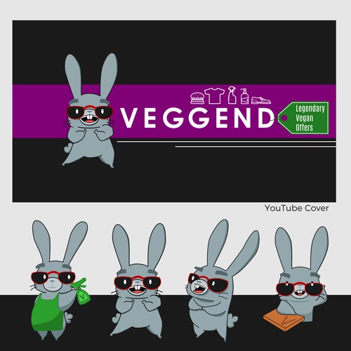 Logo and Social headers for Veggend.