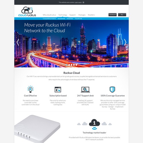 Website design for CloudRuckus