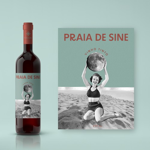 Vintage style wine label for spanish winemaker