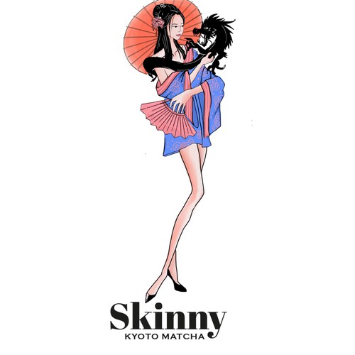 Fashion drawing for skinny macha