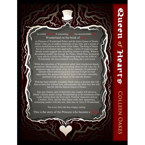 Book Cover needed for QUEEN OF HEARTS