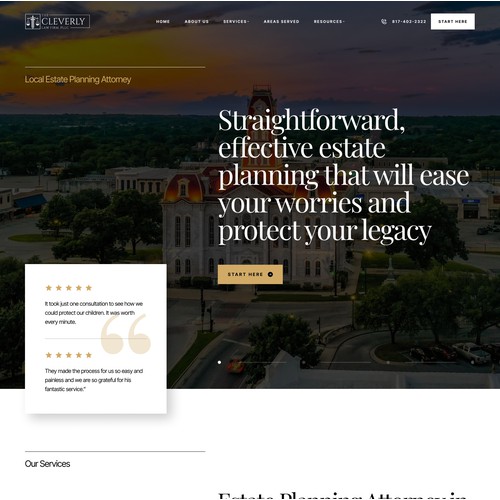 Estate Law Firm Web Design