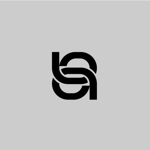 b+a monogram logo concept