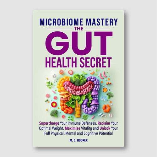 Gut Health Illustration – Vibrant Digestive Ecosystem