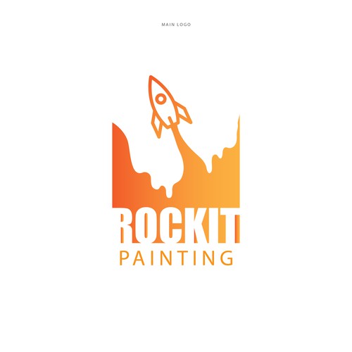 fun, bold logo concept for a painting company