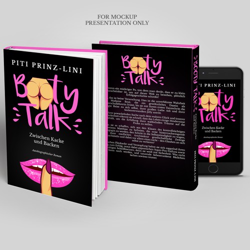 Funny autobiographical novel needs crazy book cover (German book)
