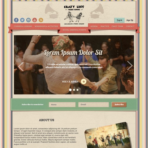 Swing Dance School Web Design