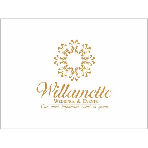 Create a beautiful, elegant logo for Willamette Weddings and Events