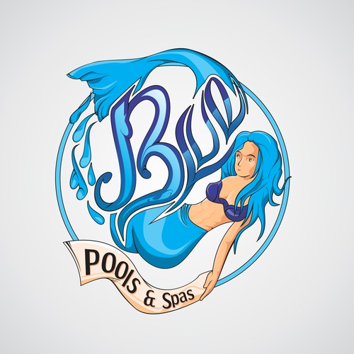 Create an eye catching logo for a new swimming pool company