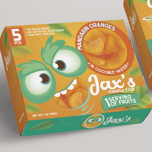 Packaging Design Kids Fruit Cup