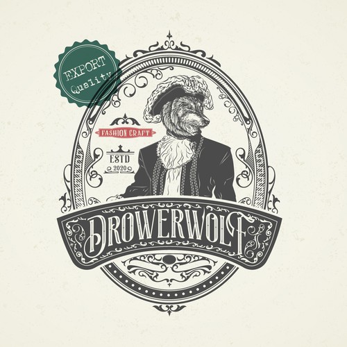  Illustration Drowerwolf (vintage) 