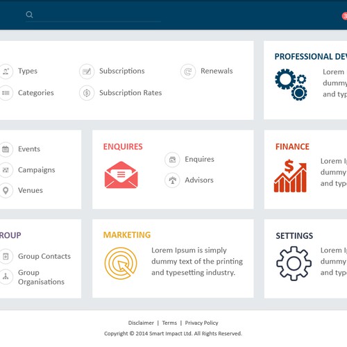 Dynamics CRM navigation dashboard
