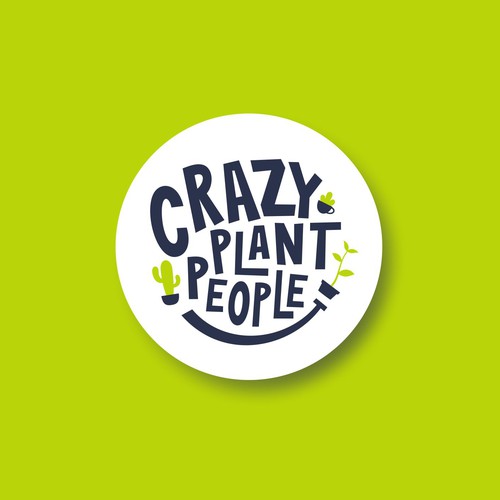 Sophisticated Fun Logo Concept for Crazy Plant People