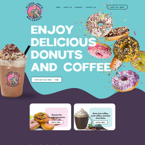 Donuts and coffee website