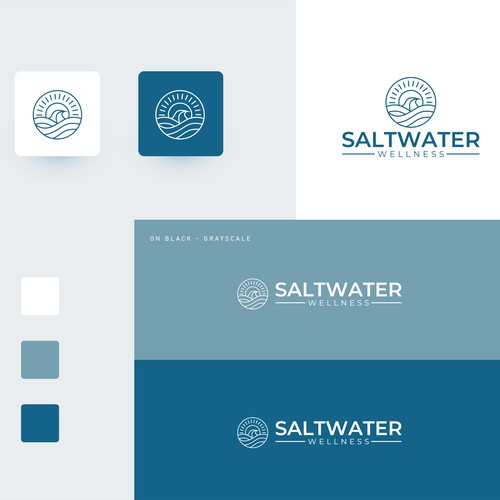 modern saltwater logo design