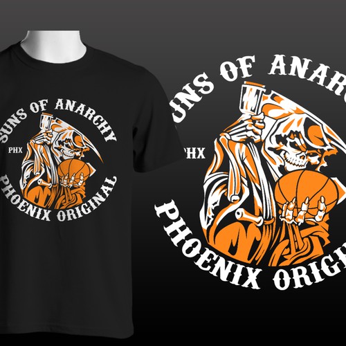 Pheonix Suns of Anarchy Basketball T Shirt Logo! Let's see your bestshot!