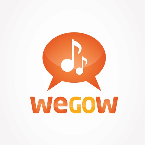 logo for wegow, a community for music lovers