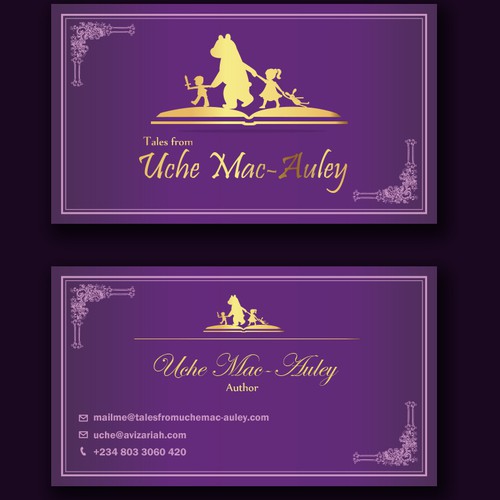 Create a World-Class Logo and Business card design for 'Tales from Uche Mac-Auley'