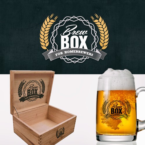 Logo for BrewBox, the 'BirchBox for homebrewers'!  Every month, we ship you ingredients to brew beer