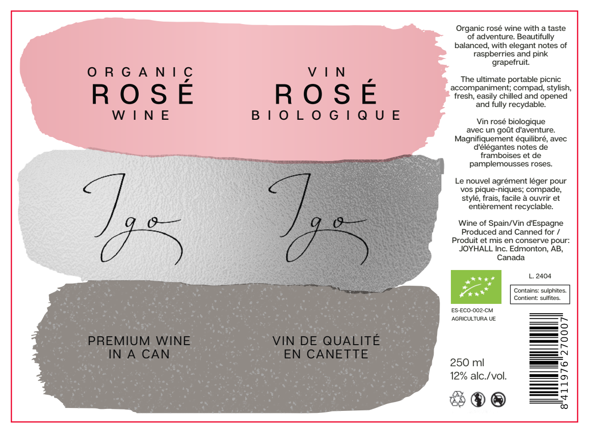 Canned Wine cluster 4-Pack project
