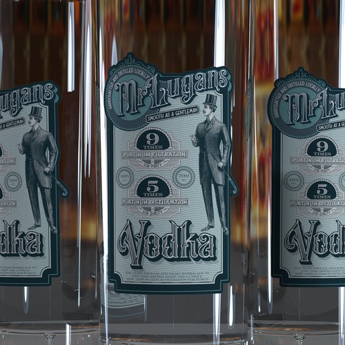 Vodka label