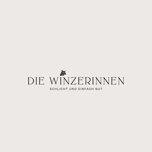 minimalistic logoconcept for a wine shop exclusively by women