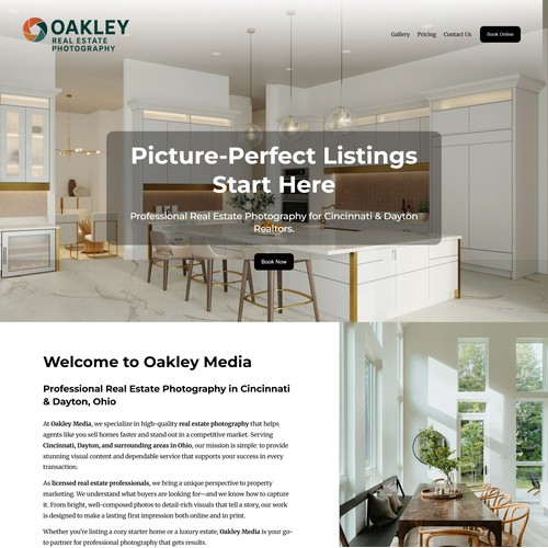 Real Estate Photographer Website