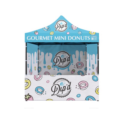 Dip'd Donuts - Folding Marquee design