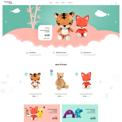 Toys eCommerce Website