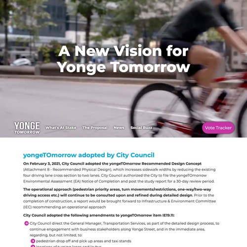 yongeTOmorrow Campaign