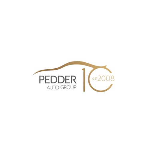 Pedder Auto goup special Anniversary logo