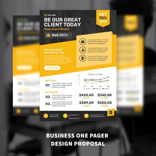 Business One-Pager Design