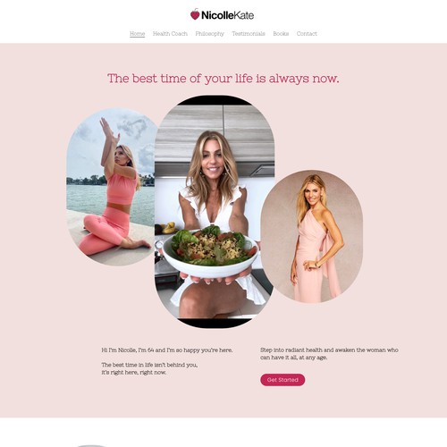 Nicolle Kate - Custom Squarepasce website design 
