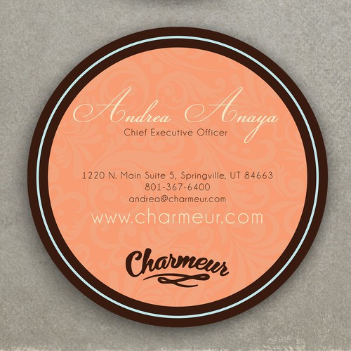 Chocolate Covered Traditions Vintage Round Business Cards