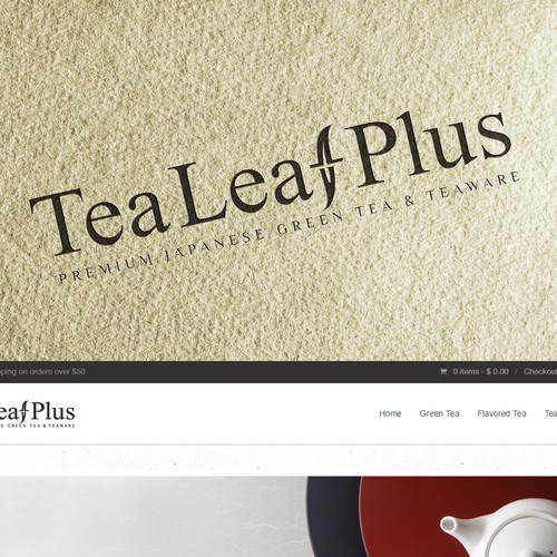 Logo for Tea Leaf Plus - Premium Japanese Green Tea & Teaware