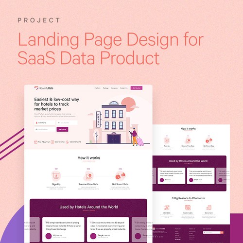 Landing Page for SaaS Product in Hotel Management