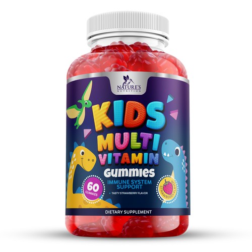 Kids Multivitamin Gummies Product Label