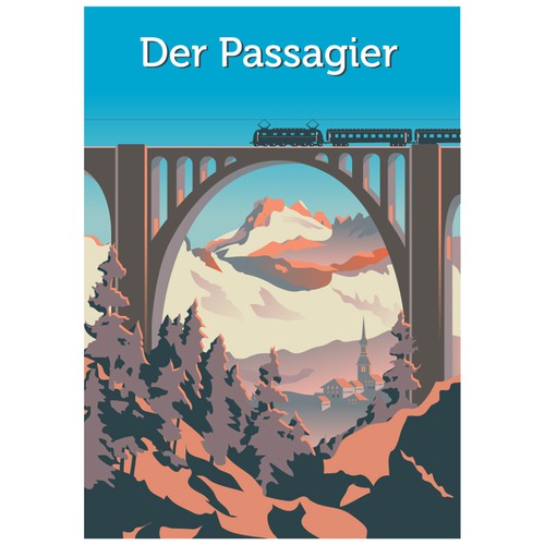 Vintage illustration for travel magazine