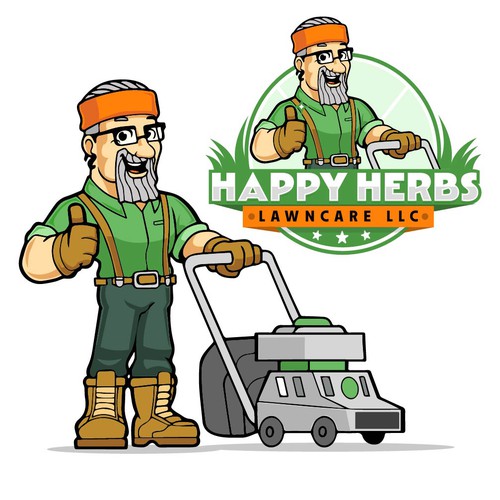 Fun and modern logo for Lawncare.