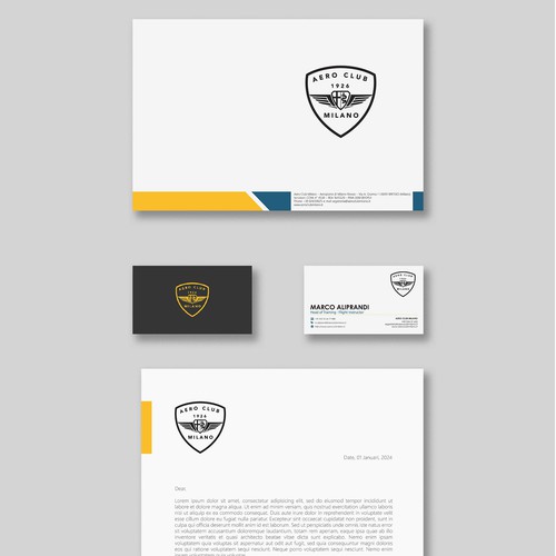 Aero Club Milano Corporate Identity